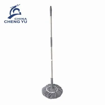 Microfiber Strip Twist Mop avec poignée en acier inoxydable