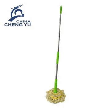 Microfibre Yarn Twist Mop avec acier inoxydable